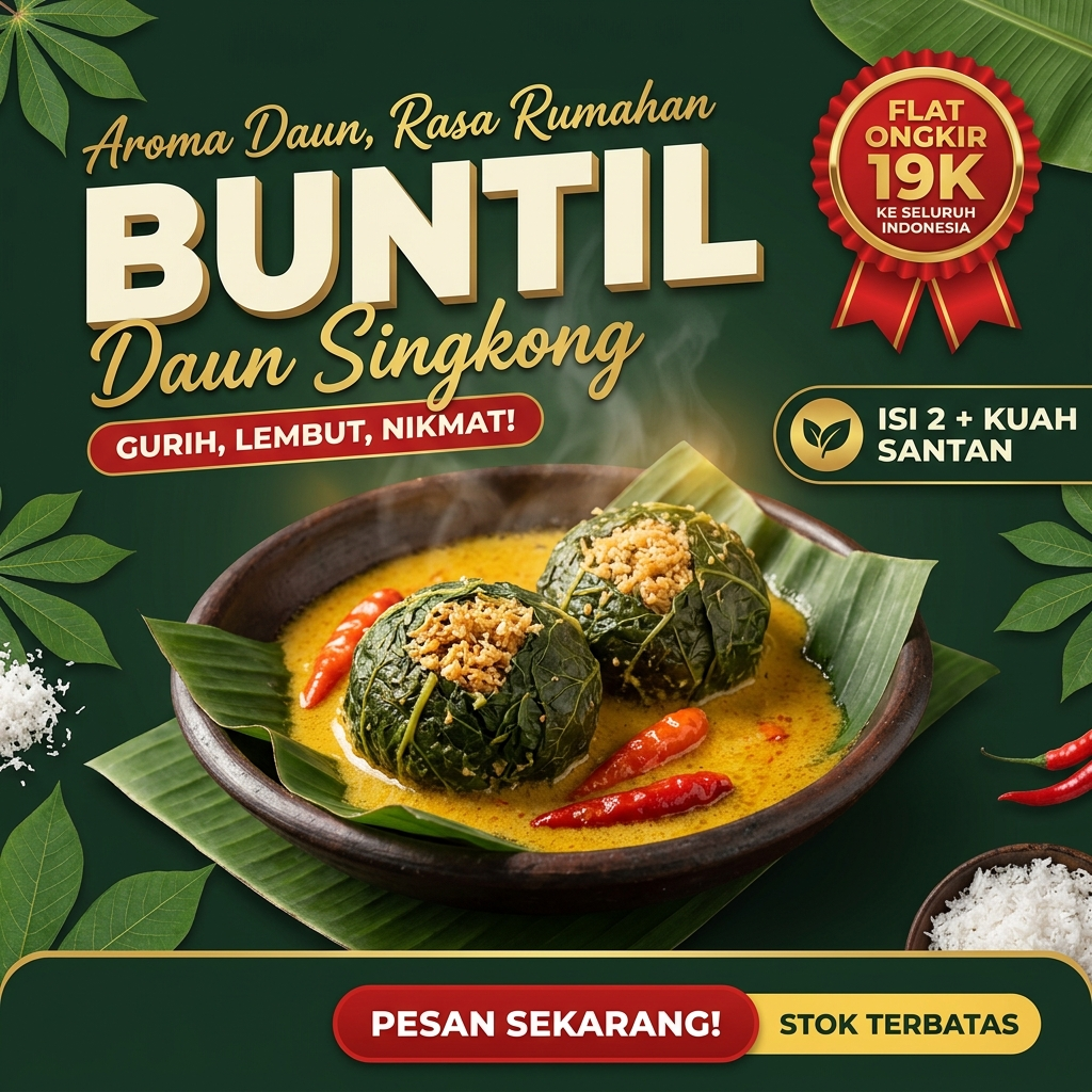 Buntil Daun Singkong