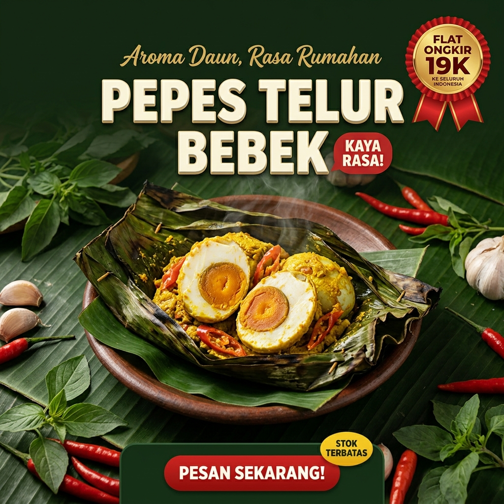 Pepes Telur Bebek