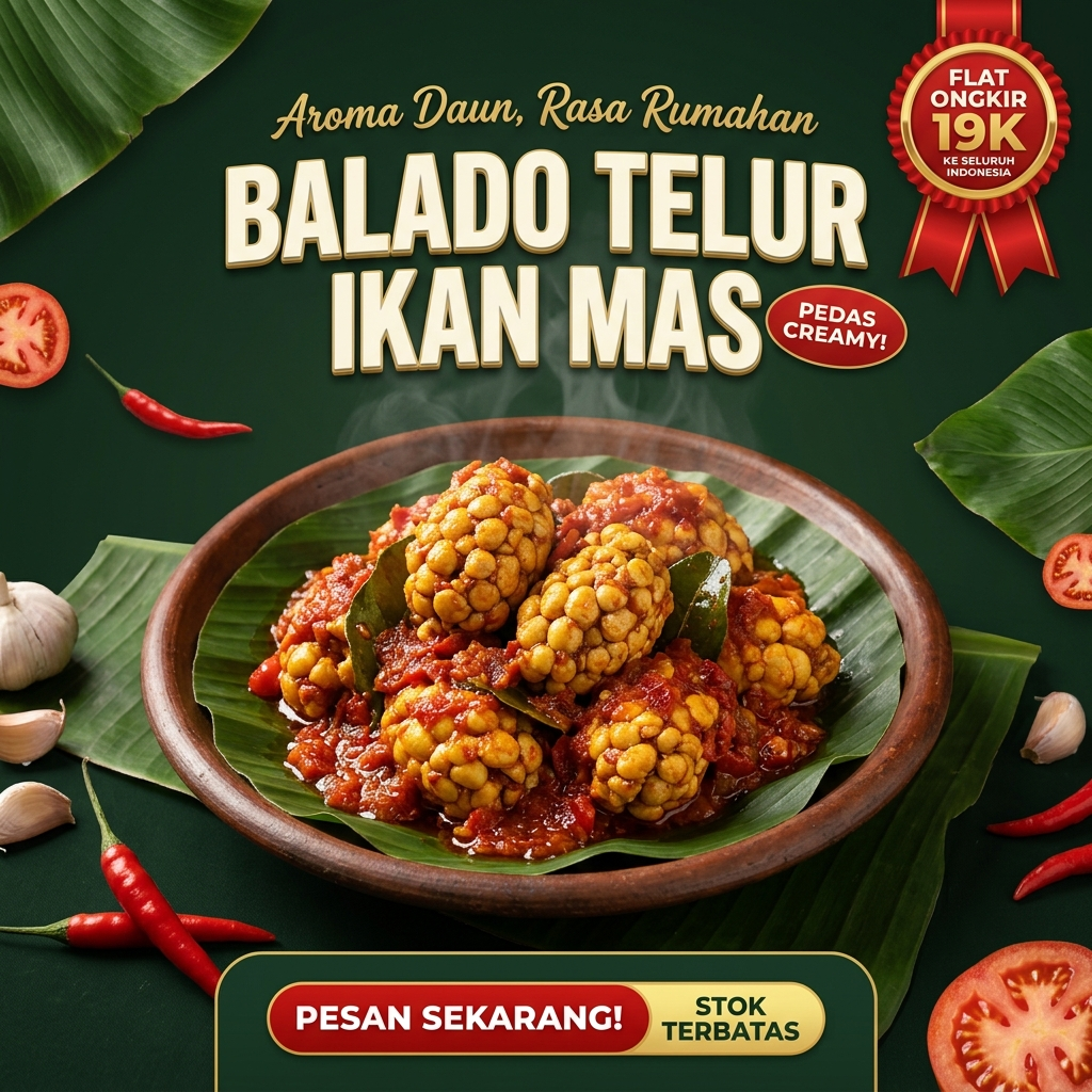 Balado Telur Ikan Mas